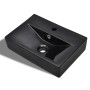 Schwarzer, rechteckiger, hohler Keramik-Wasserhahn/Ablaufbecken von vidaXL, Sinkt - Ref: Foro24-141933, Preis: 72,47 €, Rabat...