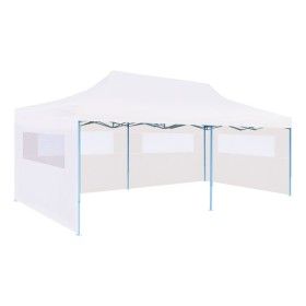 Folding party tent side walls white steel 3x6 m by vidaXL, Tents and gazebos - Ref: Foro24-48863, Price: 167,50 €, Discount: %