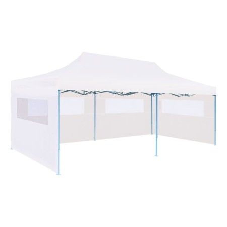 Faltbare Partyzelt-Seitenwände aus weißem Stahl 3x6 m von vidaXL, Zelte und Pavillons - Ref: Foro24-48863, Preis: 167,50 €, R...