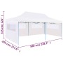 Faltbare Partyzelt-Seitenwände aus weißem Stahl 3x6 m von vidaXL, Zelte und Pavillons - Ref: Foro24-48863, Preis: 167,50 €, R...