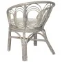 Dining chair with gray natural rattan and linen cushion by vidaXL, dining chairs - Ref: Foro24-325476, Price: 151,12 €, Disco...