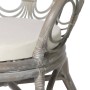 Esszimmerstuhl mit grauem Naturrattan und Leinenkissen von vidaXL, Essstühle - Ref: Foro24-325476, Preis: 152,84 €, Rabatt: %