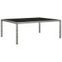 Mesa de comedor de jardín ratán sintético gris 200x150x74 cm de vidaXL, Mesas de jardín - Ref: Foro24-46130, Precio: 181,92 €...