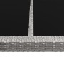 Grauer synthetischer Rattan-Gartenesszimmertisch 200x150x74 cm von vidaXL, Gartentische - Ref: Foro24-46130, Preis: 181,66 €,...