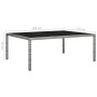 Mesa de comedor de jardín ratán sintético gris 200x150x74 cm de vidaXL, Mesas de jardín - Ref: Foro24-46130, Precio: 181,92 €...