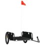 Anhänger für Fahrräder aus Eisen und schwarzem Oxford-Stoff von vidaXL, Fahrradanhänger - Ref: Foro24-94178, Preis: 96,13 €, ...