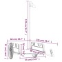 Anhänger für Fahrräder aus Eisen und schwarzem Oxford-Stoff von vidaXL, Fahrradanhänger - Ref: Foro24-94178, Preis: 96,13 €, ...