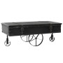 Mesa de centro de madera MDF y abeto 110x55x43 cm