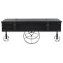 Mesa de centro de madera MDF y abeto 110x55x43 cm