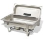 2-teiliges Buffet-Essenswärmer-Set aus Edelstahl von vidaXL, Wilderer - Ref: Foro24-50528, Preis: 137,44 €, Rabatt: %