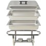 2-teiliges Buffet-Essenswärmer-Set aus Edelstahl von vidaXL, Wilderer - Ref: Foro24-50528, Preis: 137,44 €, Rabatt: %