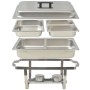2-teiliges Buffet-Essenswärmer-Set aus Edelstahl von vidaXL, Wilderer - Ref: Foro24-50528, Preis: 137,44 €, Rabatt: %