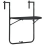 Mesa balcón colgante plástico aspecto ratán negro 60x64x83,5 cm by vidaXL, Garden tables - Ref: Foro24-47894, Price: 51,51 €,...