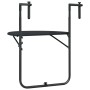 Mesa balcón colgante plástico aspecto ratán negro 60x64x83,5 cm by vidaXL, Garden tables - Ref: Foro24-47894, Price: 51,51 €,...