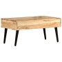 Mesa de centro de madera maciza de acacia 88x50x42 cm