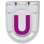 Square white soft-closing and quick-release toilet seat by vidaXL, Toilet and bidet seats - Ref: Foro24-141765, Price: 31,04 ...