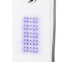 Columna panel de ducha aluminio blanco 20x44x130 cm de vidaXL, Boquillas de chorro para bañeras y duchas - Ref: Foro24-142995...