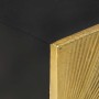 Mesita de noche con frontal de latón mango maciza 40x30x50 cm