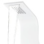 Columna panel de ducha aluminio blanco 20x44x130 cm de vidaXL, Boquillas de chorro para bañeras y duchas - Ref: Foro24-142995...