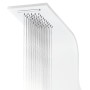 Columna panel de ducha aluminio blanco 20x44x130 cm de vidaXL, Boquillas de chorro para bañeras y duchas - Ref: Foro24-142995...
