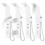 Shower panel column white aluminum 20x44x130 cm by vidaXL, Jet nozzles for bathtubs and showers - Ref: Foro24-142995, Price: ...