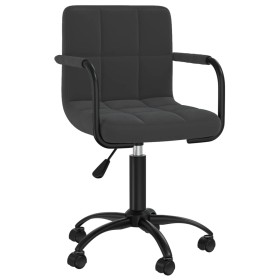 Drehbarer Esszimmerstuhl aus schwarzem Samt von vidaXL, Essstühle - Ref: Foro24-3088031, Preis: 90,06 €, Rabatt: %