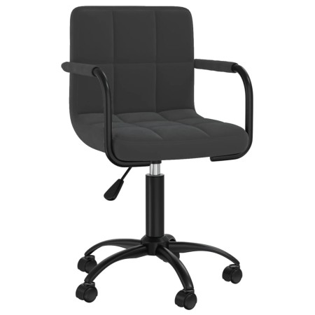 Drehbarer Esszimmerstuhl aus schwarzem Samt von vidaXL, Essstühle - Ref: Foro24-3088031, Preis: 90,06 €, Rabatt: %