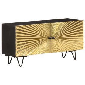 Mueble de TV de madera maciza de mango 90x30x45 cm Mueble de TV de madera maciza de mango 90x30x45 cm