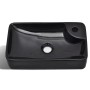 Keramikwaschbecken mit Loch für schwarzen Wasserhahn von vidaXL, Sinkt - Ref: Foro24-141935, Preis: 73,02 €, Rabatt: %