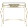 Mesa auxiliar estilo francés metal 82x39x76 cm dorada de vidaXL, Mesas auxiliares - Ref: Foro24-245936, Precio: 89,67 €