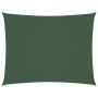 Toldo de vela rectangular de tela oxford verde oscuro 2x3 m