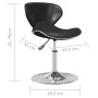 Schwarzer Esszimmerstuhl aus Kunstleder von vidaXL, Essstühle - Ref: Foro24-3088596, Preis: 81,48 €, Rabatt: %