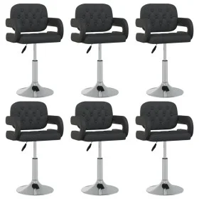 Swivel dining chairs 6 units black synthetic leather by vidaXL, dining chairs - Ref: Foro24-3089117, Price: 475,02 €, Discoun...