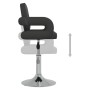 Drehbare Esszimmerstühle 6-teilig aus schwarzem Kunstleder von vidaXL, Essstühle - Ref: Foro24-3089117, Preis: 484,80 €, Raba...