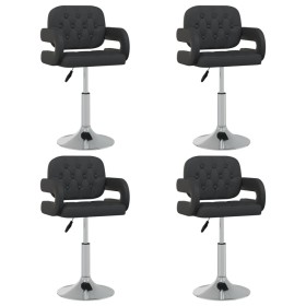 Swivel dining chairs 4 units black synthetic leather by vidaXL, dining chairs - Ref: Foro24-3089107, Price: 324,35 €, Discoun...