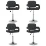 Swivel dining chairs 4 units black synthetic leather by vidaXL, dining chairs - Ref: Foro24-3089107, Price: 318,23 €, Discoun...