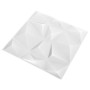 Paneles de pared 3D 48 unidades blanco diamante 12 m² 50x50 cm