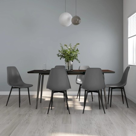 Esszimmerstühle 6 Einheiten grau PP von vidaXL, Essstühle - Ref: Foro24-3082343, Preis: 269,19 €, Rabatt: %