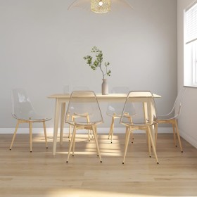 Sillas de comedor 6 unidades transparente PET de vidaXL, Sillas de comedor - Ref: Foro24-3082351, Precio: 245,06 €, Descuento: %
