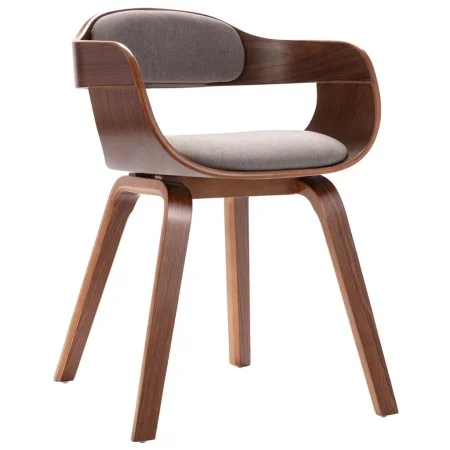 Bentwood and taupe gray fabric dining chair by vidaXL, dining chairs - Ref: Foro24-327334, Price: 186,99 €, Discount: %