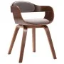 Bentwood and taupe gray fabric dining chair by vidaXL, dining chairs - Ref: Foro24-327334, Price: 186,99 €, Discount: %
