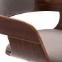 Bentwood and taupe gray fabric dining chair by vidaXL, dining chairs - Ref: Foro24-327334, Price: 186,99 €, Discount: %