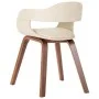 Esszimmerstuhl aus Bugholz und weißem Kunstleder von vidaXL, Essstühle - Ref: Foro24-327330, Preis: 190,37 €, Rabatt: %