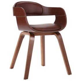 Sillas de comedor 2 unidades madera curvada y cuero sintético de vidaXL, Sillas de comedor - Ref: Foro24-327331, Precio: 206,...
