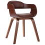 Esszimmerstühle 2 Einheiten aus gebogenem Holz und Kunstleder von vidaXL, Essstühle - Ref: Foro24-327331, Preis: 206,33 €, Ra...