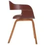 Sillas de comedor 2 unidades madera curvada y cuero sintético de vidaXL, Sillas de comedor - Ref: Foro24-327331, Precio: 201,...