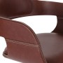 Dining chairs, 2 units, curved wood and synthetic leather by vidaXL, dining chairs - Ref: Foro24-327331, Price: 206,33 €, Dis...