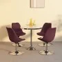Swivel dining chairs 4 units purple fabric by vidaXL, dining chairs - Ref: Foro24-338333, Price: 275,57 €, Discount: %