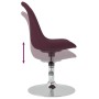 Drehbare Esszimmerstühle 4 Einheiten lila Stoff von vidaXL, Essstühle - Ref: Foro24-338333, Preis: 279,81 €, Rabatt: %