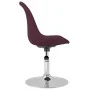 Swivel dining chairs 4 units purple fabric by vidaXL, dining chairs - Ref: Foro24-338333, Price: 275,57 €, Discount: %